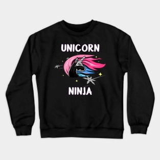 Unicorn Ninja | Martial Arts | Karate Unicorn Crewneck Sweatshirt